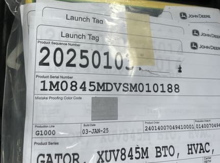 Image of John Deere XUV 845M equipment image 4