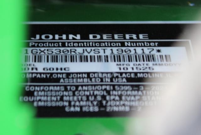 Image of John Deere Z530R equipment image 4