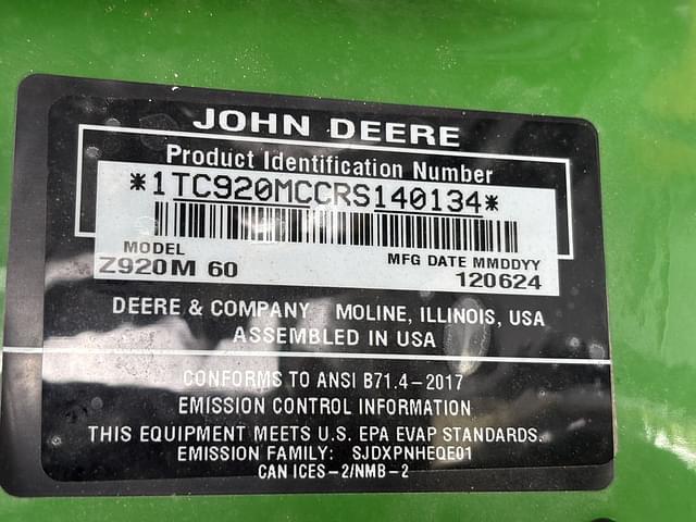 Image of John Deere Z920M equipment image 4