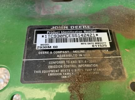 Image of John Deere Z930M equipment image 4