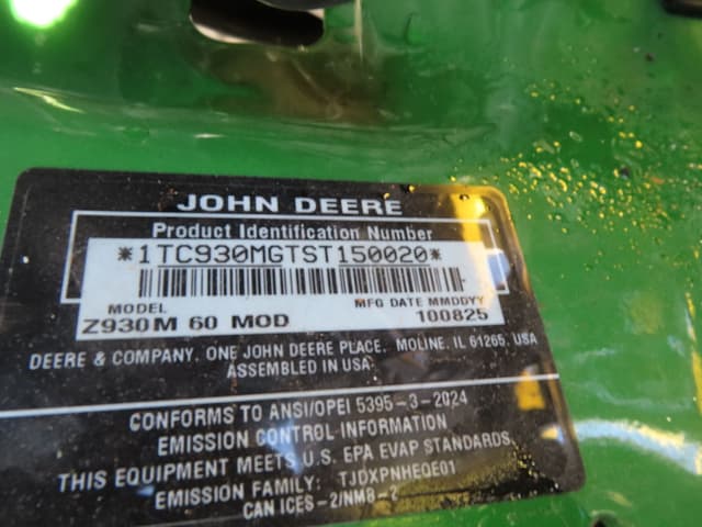 Image of John Deere Z930M equipment image 4