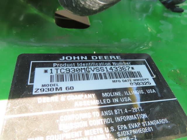 Image of John Deere Z930M equipment image 4