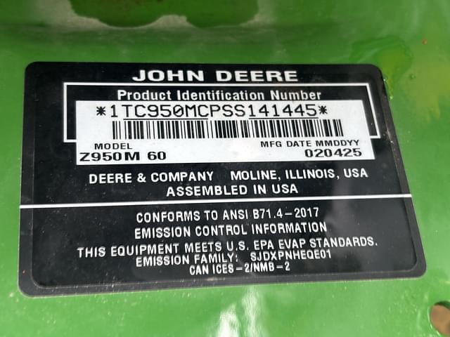 Image of John Deere Z950M equipment image 4