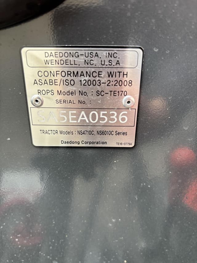 Image of Kioti NS6010 HST equipment image 1