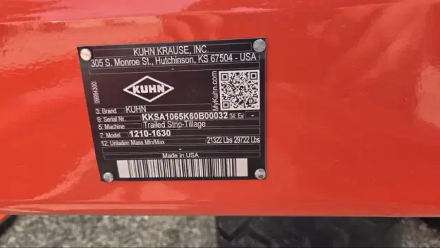 Image of Kuhn Krause Gladiator 1210-1630 equipment image 1