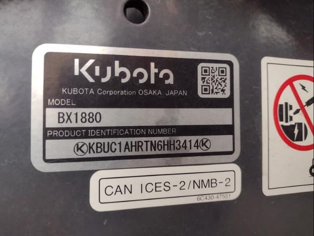 Image of Kubota BX1880 equipment image 4