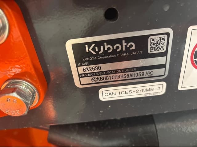 Image of Kubota BX2680 equipment image 2