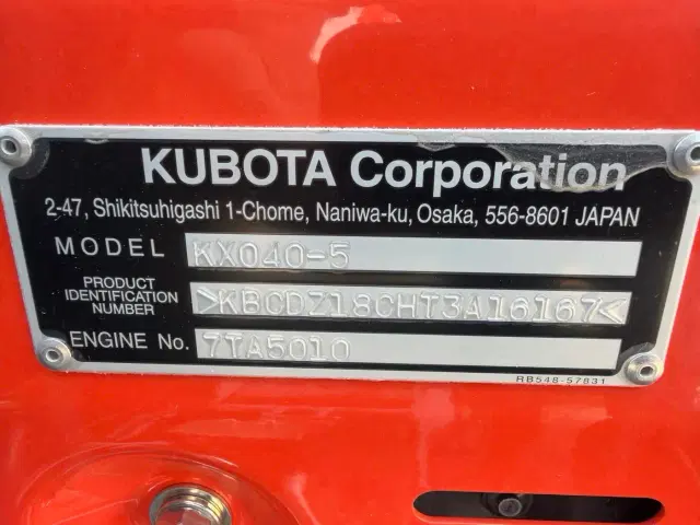 Image of Kubota KX040-5R3A equipment image 3