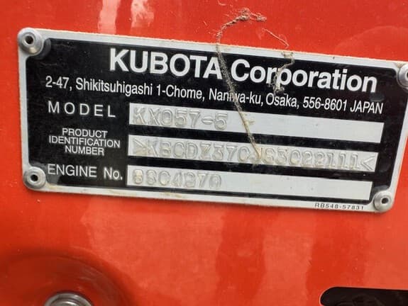 Image of Kubota KX057-5 equipment image 1