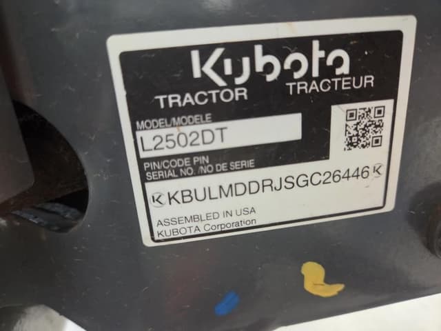 Image of Kubota L2502DT equipment image 2