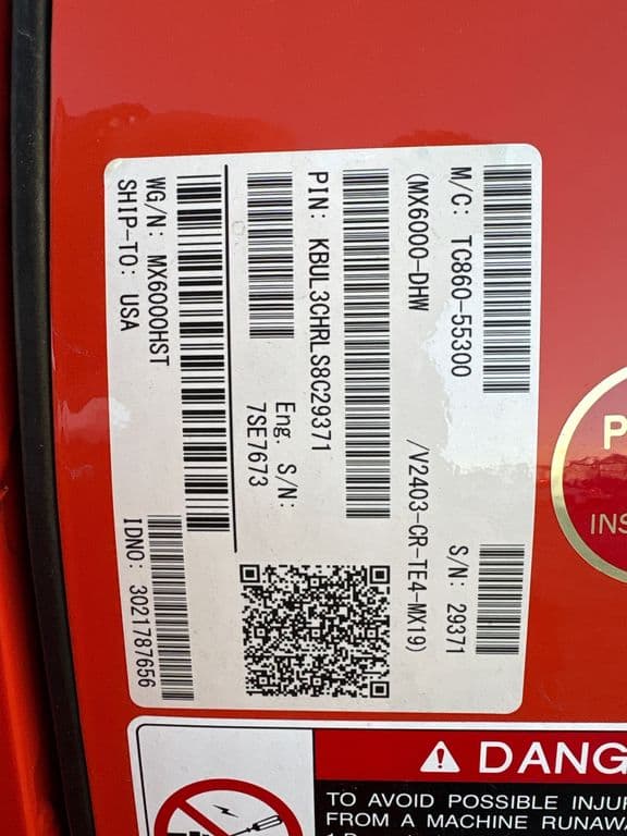 Image of Kubota MX6000HST equipment image 1