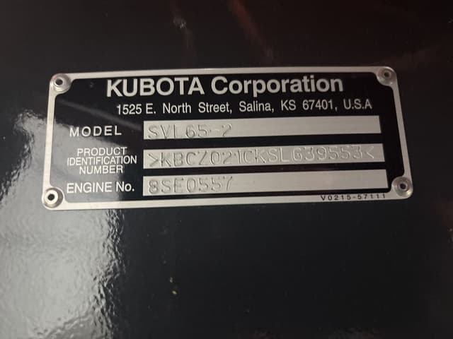 Image of Kubota SVL65-2HFWC equipment image 4