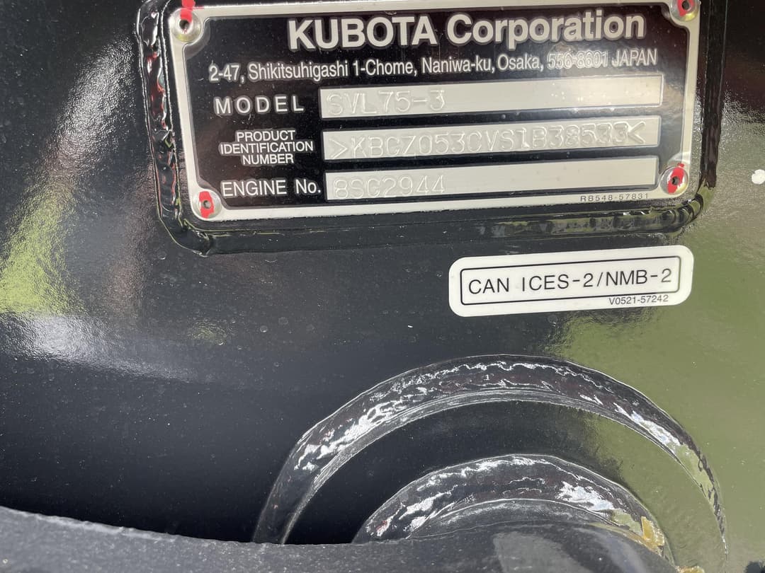 Image of Kubota SVL75-3 Image 1