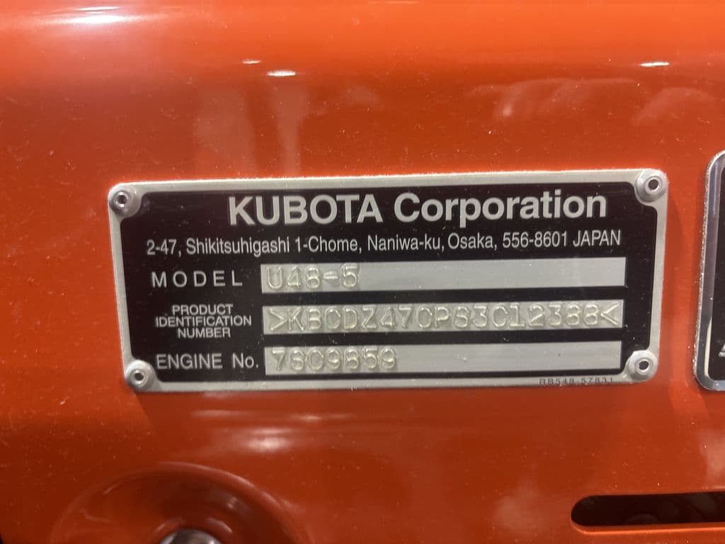 Image of Kubota U48-5R3AP Image 1