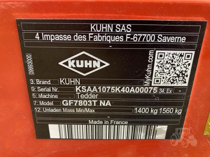 Image of Kuhn GF7803T Image 1