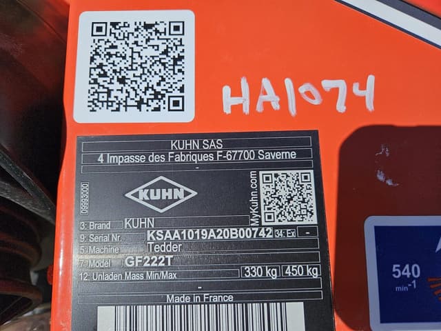 Image of Kuhn GF222T equipment image 4
