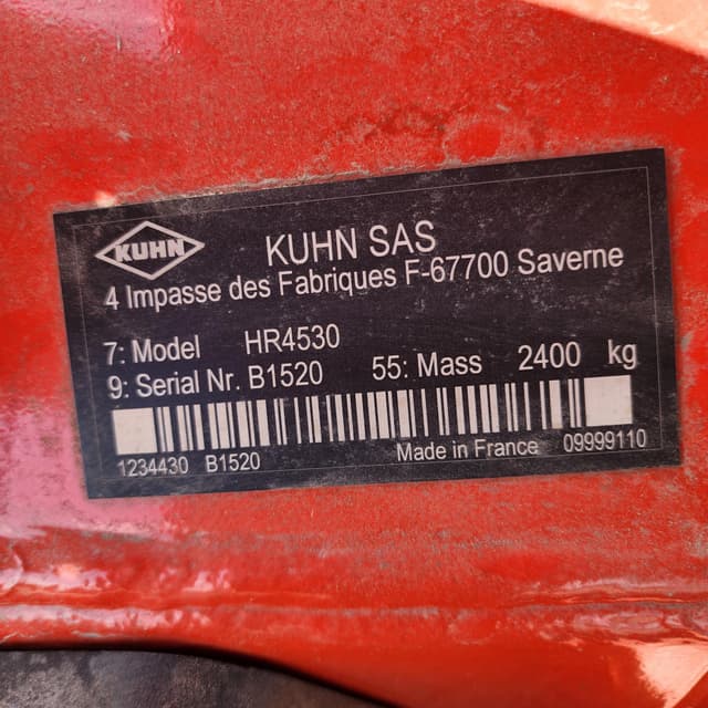 Image of Kuhn HR4530 equipment image 4