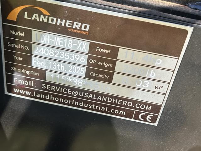 Image of Land Hero LDH-ME18-XX equipment image 4