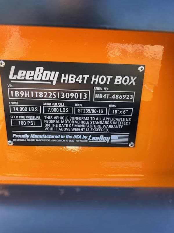 Image of LeeBoy HB4T equipment image 4