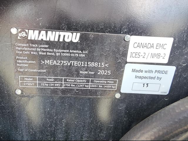 Image of Manitou 2750VT equipment image 2