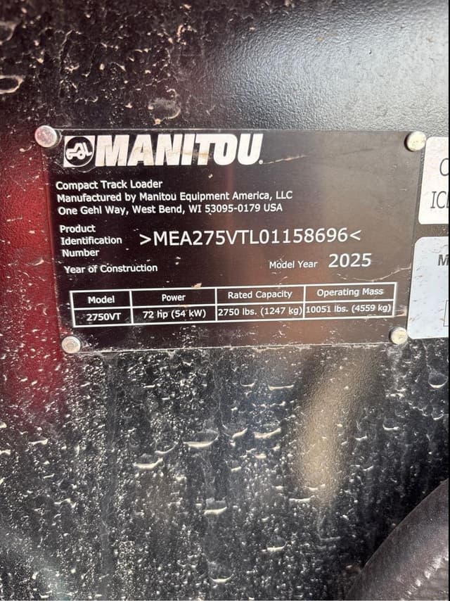 Image of Manitou 2750VT equipment image 2