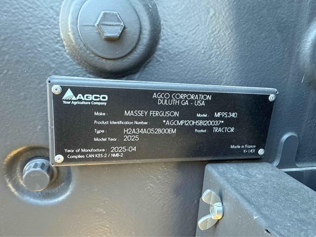 Image of Massey Ferguson 9S.340 equipment image 2