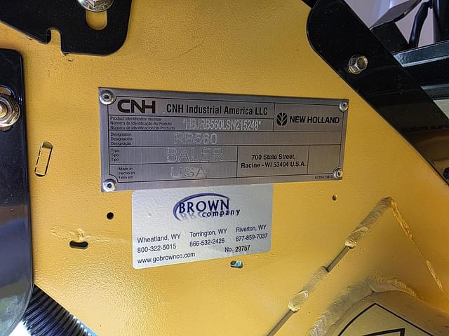 Image of New Holland RB560 Specialty Crop equipment image 4