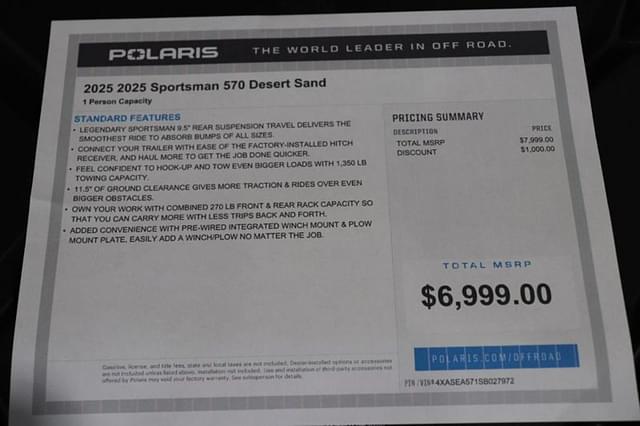 Image of Polaris Sportsman 570 equipment image 3
