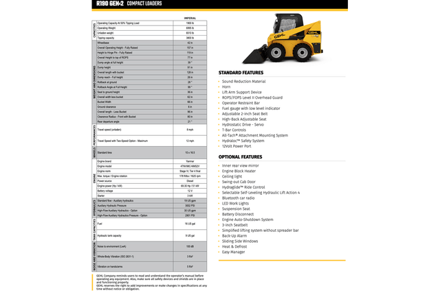 Image of Gehl R190 equipment image 2