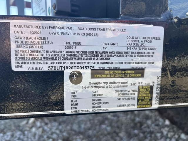 Image of Road Boss 83x18 equipment image 1