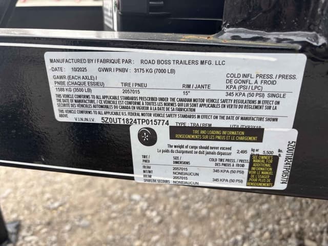Image of Road Boss 83x18 equipment image 1