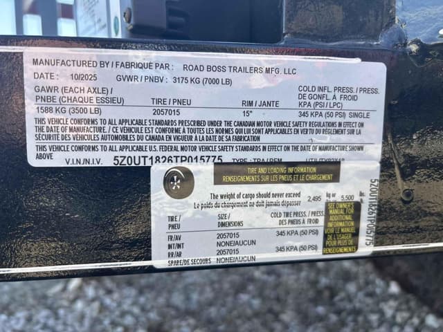 Image of Road Boss 83x18 equipment image 1