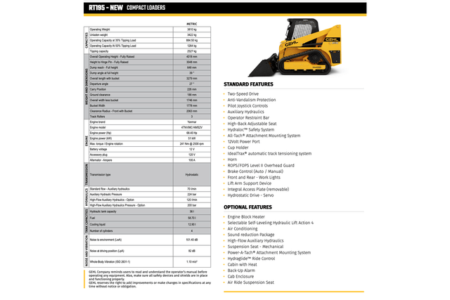 Image of Gehl RT195 equipment image 2
