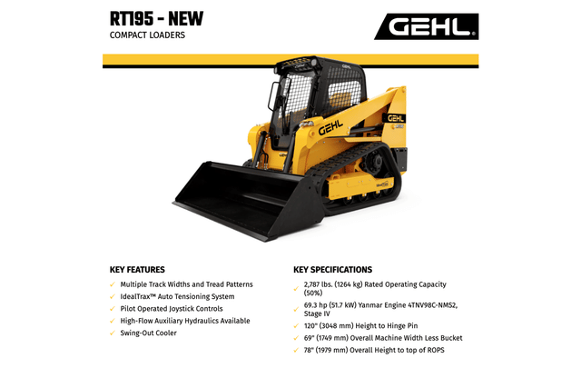 Image of Gehl RT195 equipment image 4