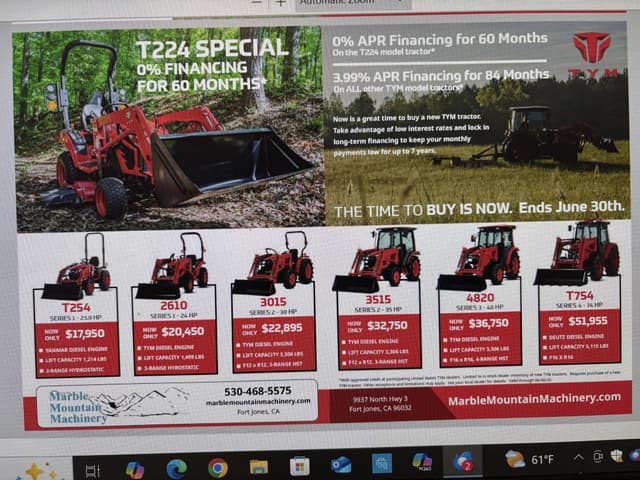 Image of TYM 3515CH equipment image 1