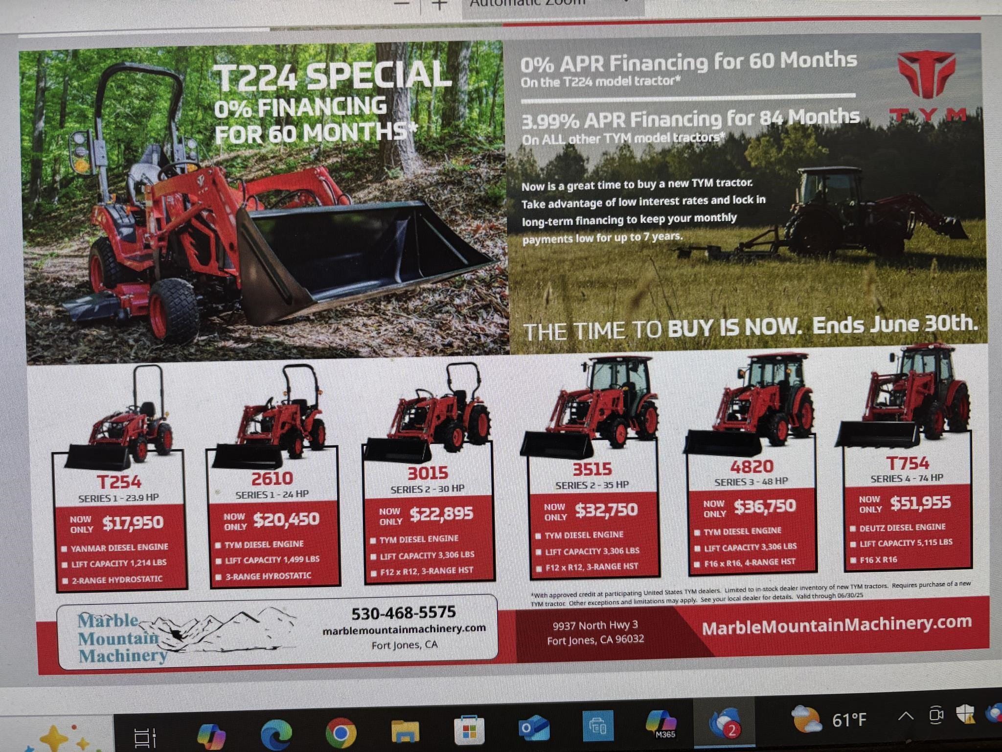 2025 TYM 4820C Equipment Image0