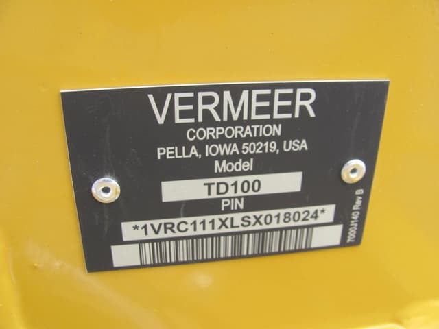 Image of Vermeer TD100 equipment image 1