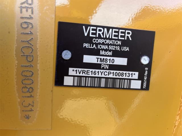 Image of Vermeer TM810 equipment image 4