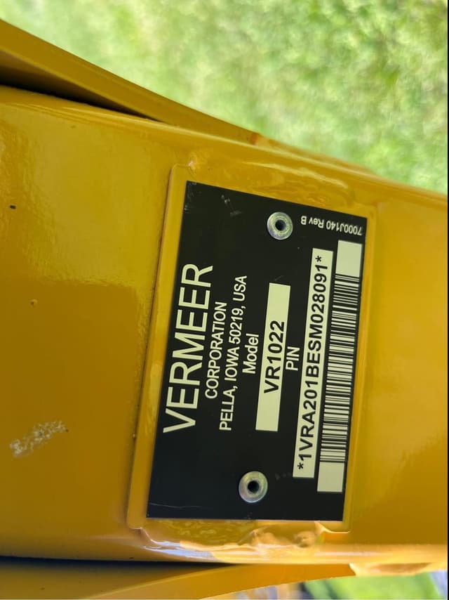 Image of Vermeer VR1022 equipment image 3