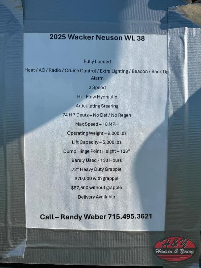 Image of Wacker Neuson WL38 equipment image 1