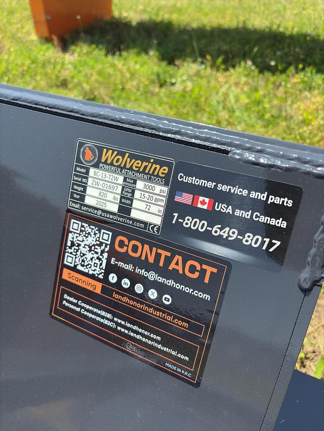 Image of Wolverine BC-13-72W equipment image 4
