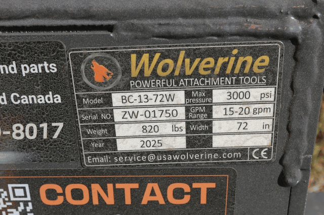 Image of Wolverine BC-13-72W equipment image 4