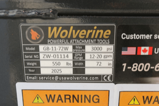 Image of Wolverine GB-11-72W equipment image 4
