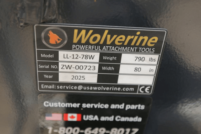 Image of Wolverine LL-12-78W equipment image 4