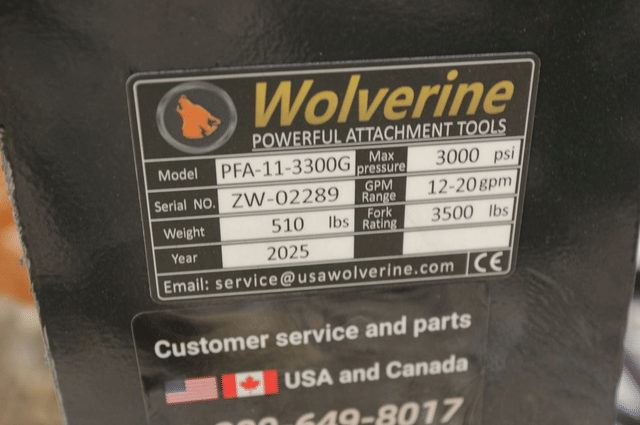 Image of Wolverine PFA-11-3300G equipment image 4