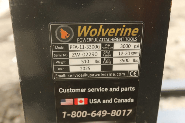 Image of Wolverine PFA-11-3300G equipment image 4