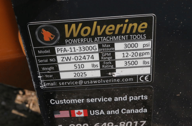 Image of Wolverine PFA-11-3300G equipment image 4