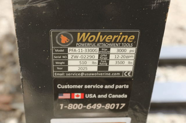 Image of Wolverine PFA-11-3300G equipment image 4