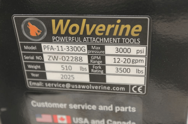 Image of Wolverine PFA-11-3300G equipment image 4