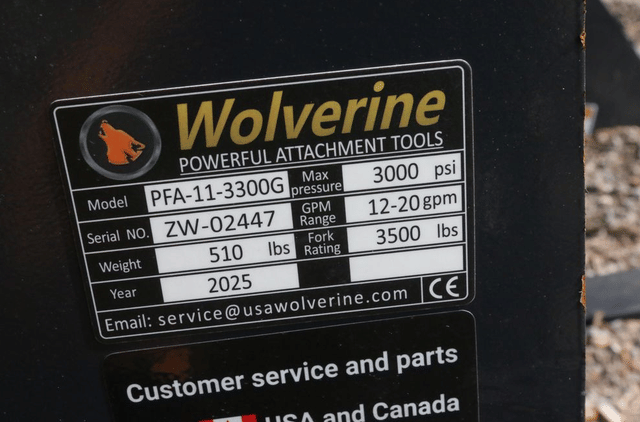 Image of Wolverine PFA-11-3300G equipment image 4